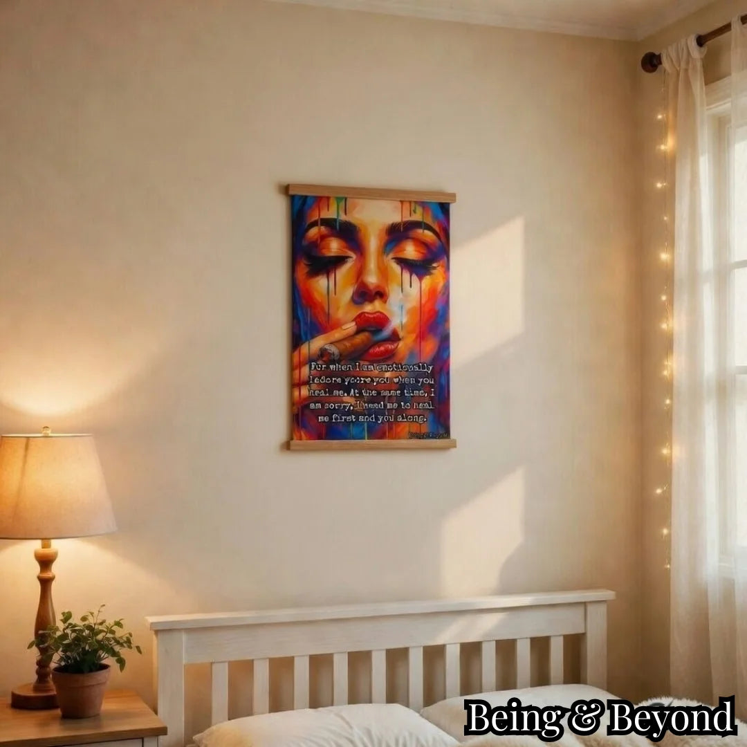 Being & Beyond Poster | Material: Canvas with frame | Size (in inches): Width 12 Height 18 | Code: POS-015