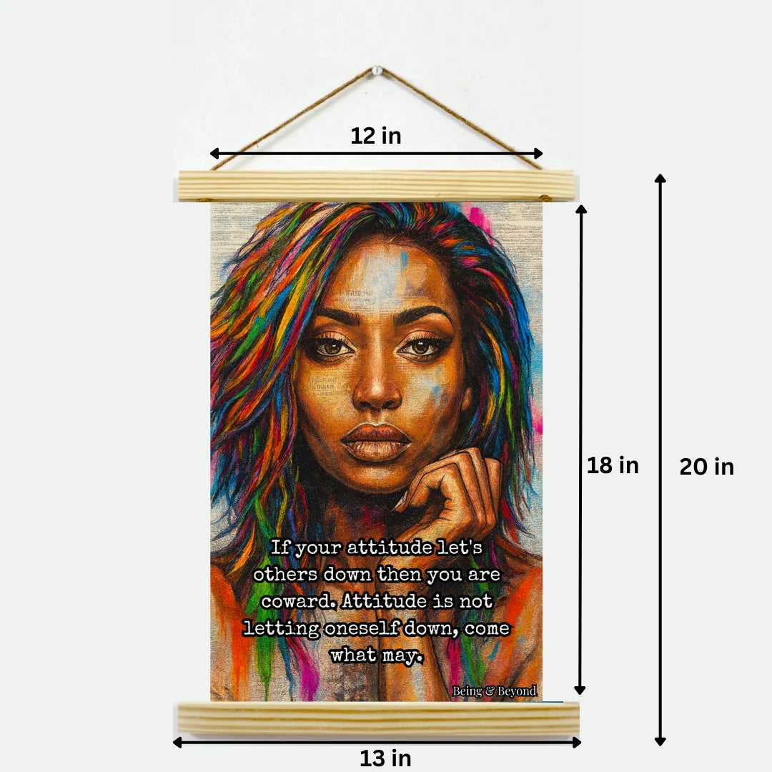 Being & Beyond Poster | Material: Canvas with frame | Size (in inches): Width 12 Height 18 | Code: POS-016