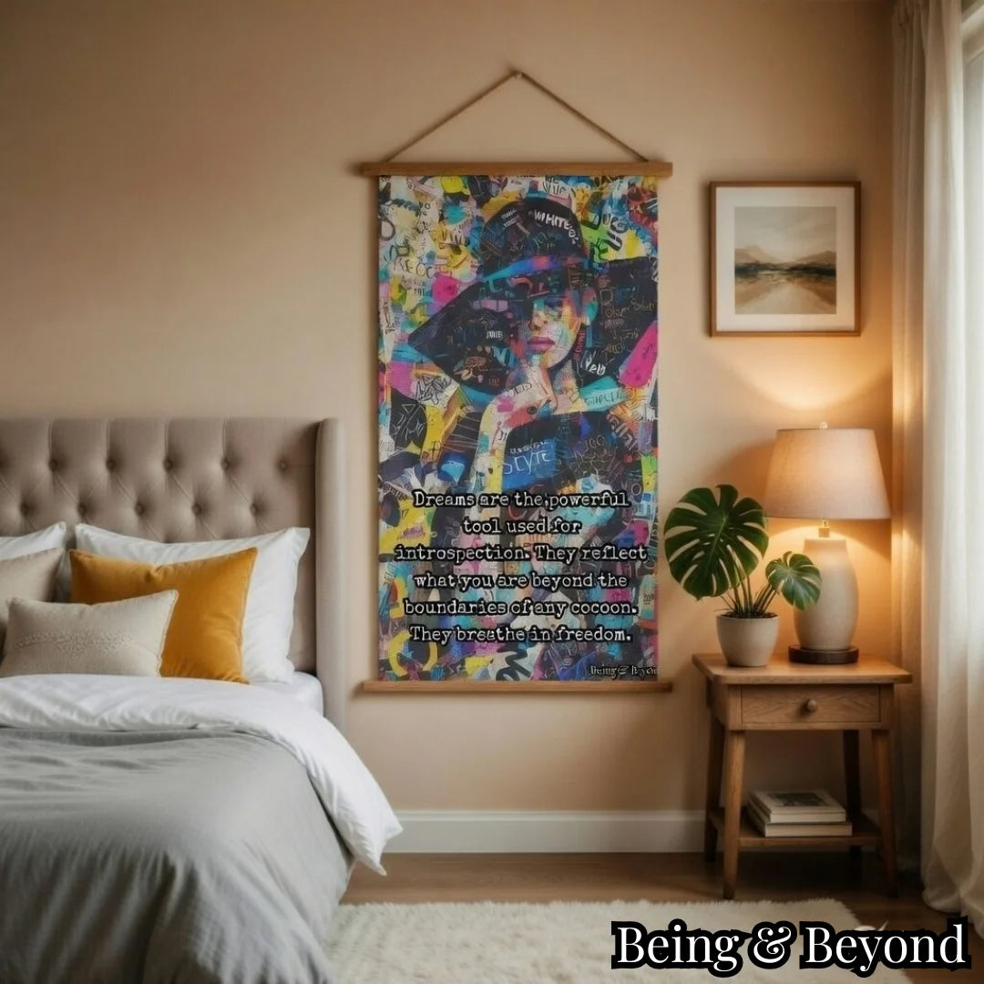 Being & Beyond Poster | Material: Canvas with frame | Size (in inches): Width 12 Height 18 | Code: POS-018