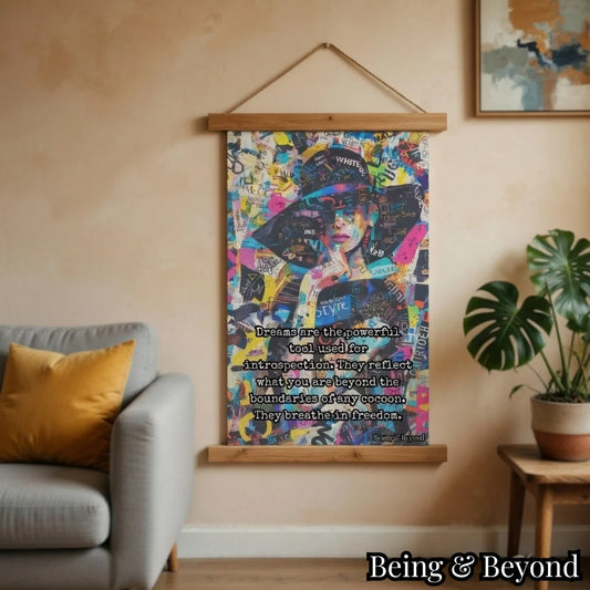 Being & Beyond Poster | Material: Canvas with frame | Size (in inches): Width 12 Height 18 | Code: POS-018