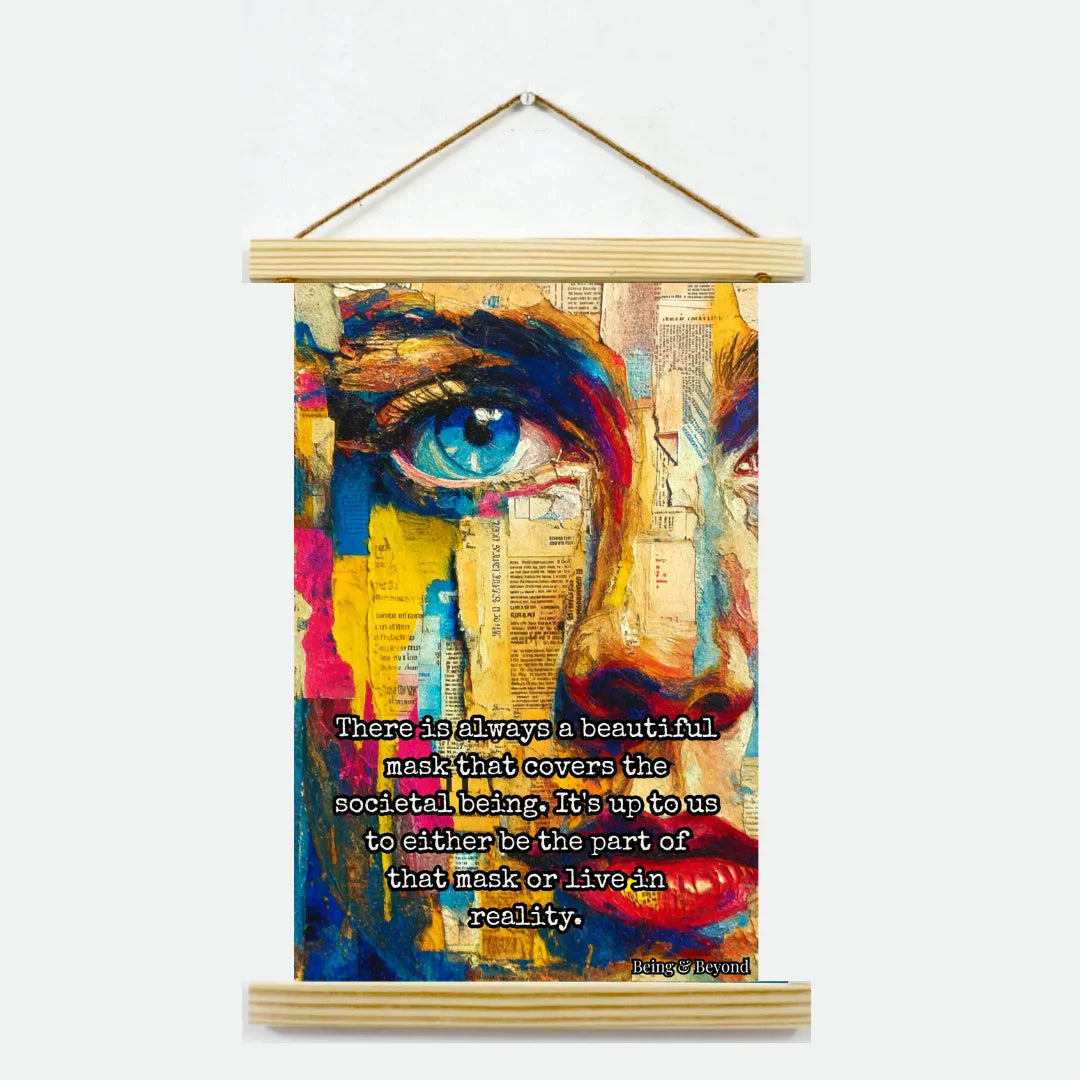 Being & Beyond Poster | Material: Canvas with frame | Size (in inches): Width 12 Height 18 | Code: POS-021