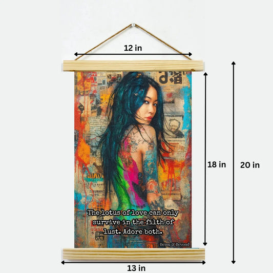 Being & Beyond Poster | Material: Canvas with frame | Size (in inches): Width 12 Height 18 | Code: POS-022