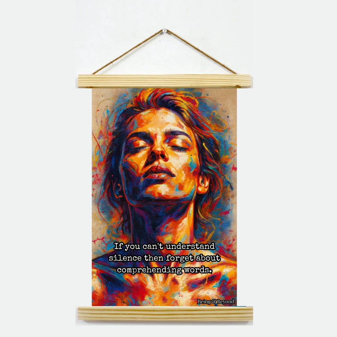 Being & Beyond Poster | Material: Canvas with frame | Size (in inches): Width 12 Height 18 | Code: POS-026