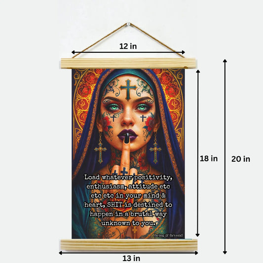 Being & Beyond Poster | Material: Canvas with frame | Size (in inches): Width 12 Height 18 | Code: POS-033