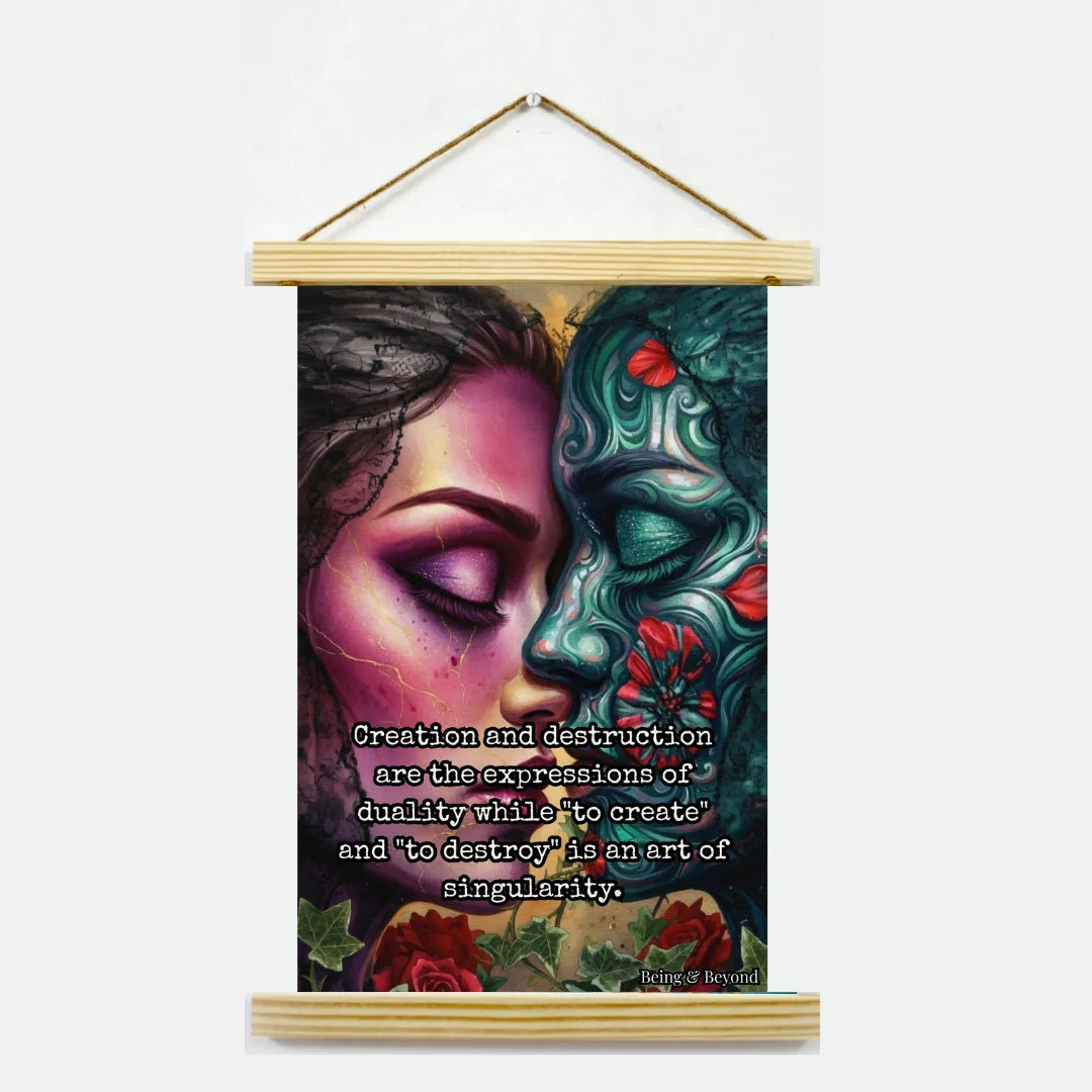 Being & Beyond Poster | Material: Canvas with frame | Size (in inches): Width 12 Height 18 | Code: POS-034