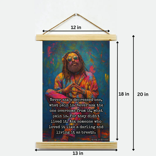 Being & Beyond Poster | Material: Canvas with frame | Size (in inches): Width 12 Height 18 | Code: POS-037