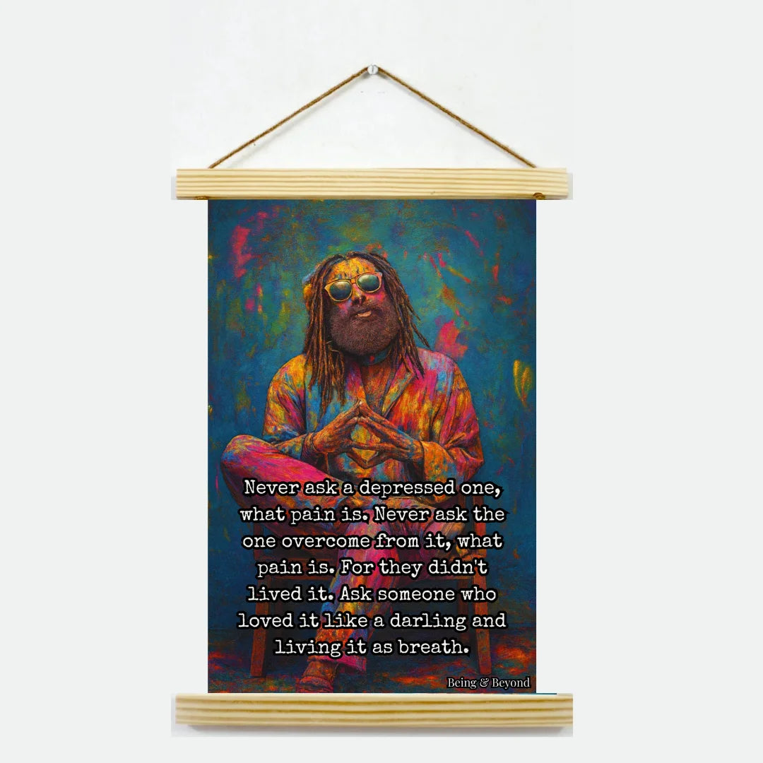 Being & Beyond Poster | Material: Canvas with frame | Size (in inches): Width 12 Height 18 | Code: POS-037