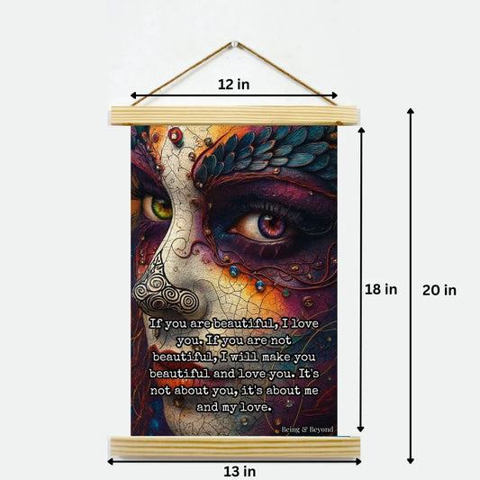 Being & Beyond Poster | Material: Canvas with frame | Size (in inches): Width 12 Height 18 | Code: POS-043