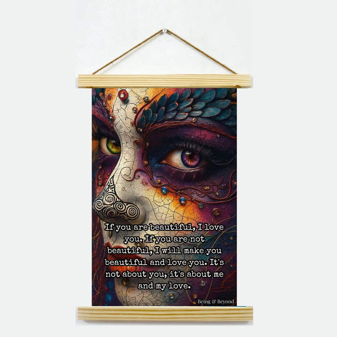Being & Beyond Poster | Material: Canvas with frame | Size (in inches): Width 12 Height 18 | Code: POS-043