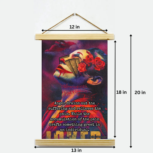 Being & Beyond Poster | Material: Canvas with frame | Size (in inches): Width 12 Height 18 | Code: POS-046