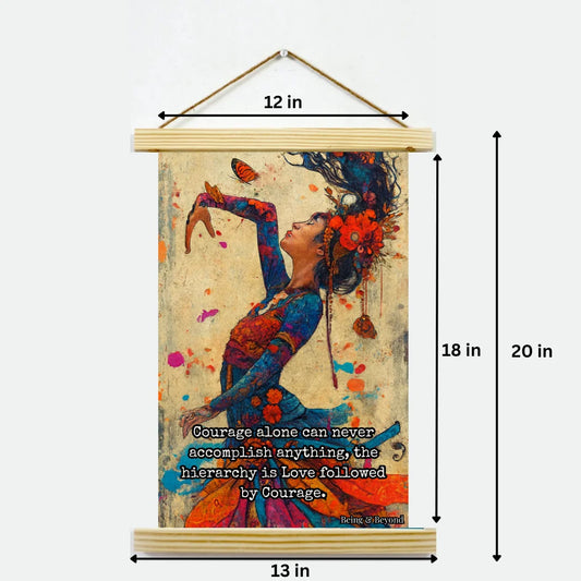 Being & Beyond Poster | Material: Canvas with frame | Size (in inches): Width 12 Height 18 | Code: POS-050