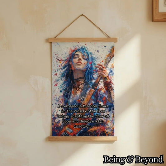 Being & Beyond Poster | Material: Canvas with frame | Size (in inches): Width 12 Height 18 | Code: POS-005