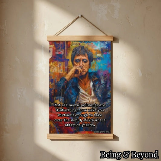 Being & Beyond Poster | Material: Canvas with frame | Size (in inches): Width 12 Height 18 | Code: POS-009