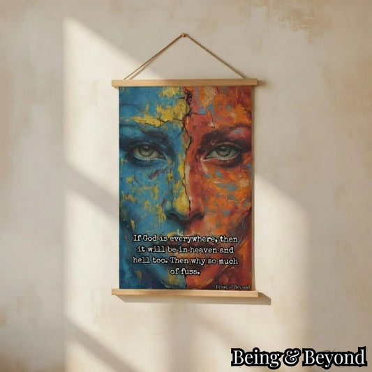 Being & Beyond Poster | Material: Canvas with frame | Size (in inches): Width 12 Height 18 | Code: POS-012