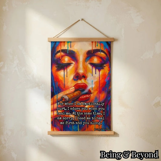 Being & Beyond Poster | Material: Canvas with frame | Size (in inches): Width 12 Height 18 | Code: POS-015