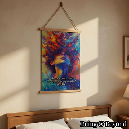 Being & Beyond Poster | Material: Canvas with frame | Size (in inches): Width 12 Height 18 | Code: POS-010
