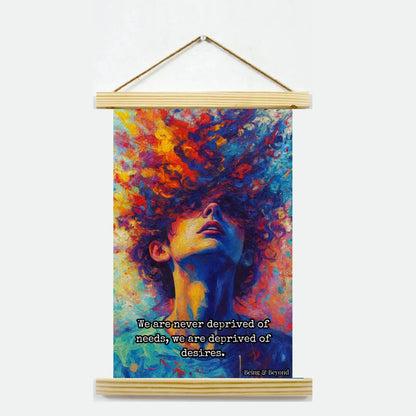 Being & Beyond Poster | Material: Canvas with frame | Size (in inches): Width 12 Height 18 | Code: POS-010