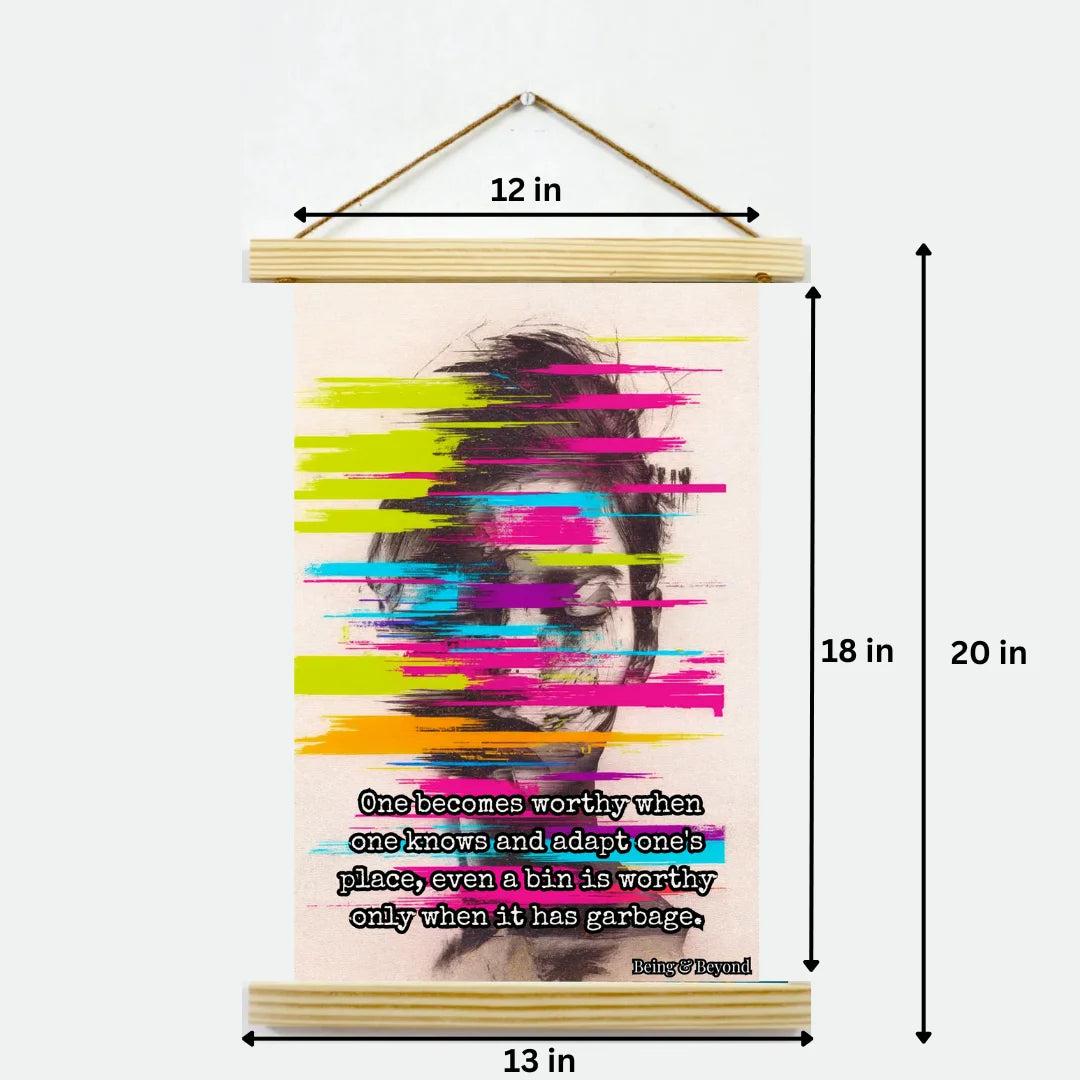 Being & Beyond Poster | Material: Canvas with frame | Size (in inches): Width 12 Height 18 | Code: POS-011