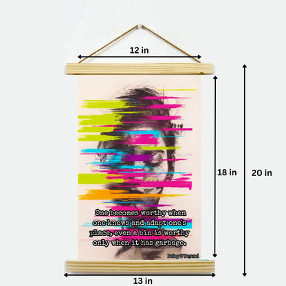 Being & Beyond Poster | Material: Canvas with frame | Size (in inches): Width 12 Height 18 | Code: POS-011