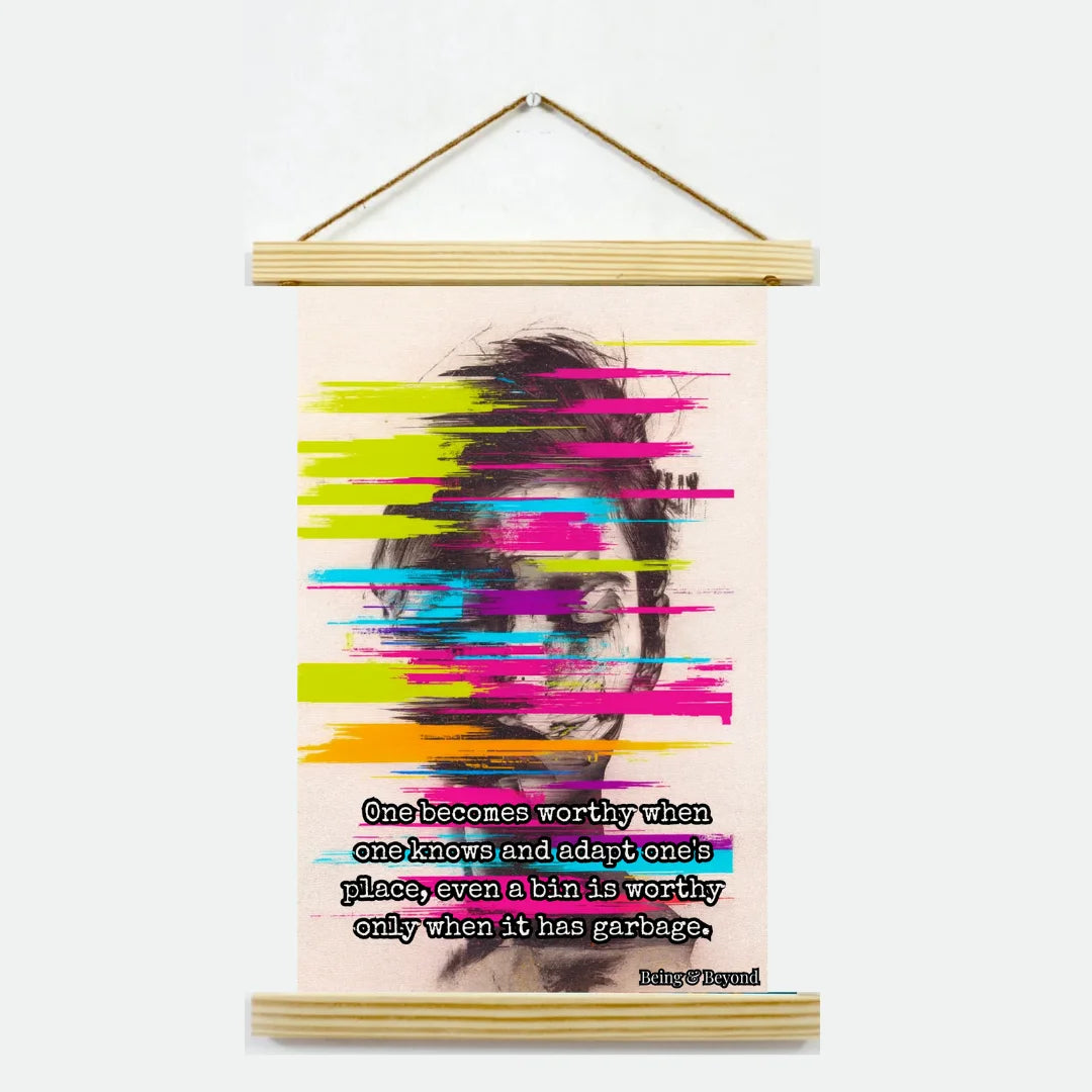 Being & Beyond Poster | Material: Canvas with frame | Size (in inches): Width 12 Height 18 | Code: POS-011