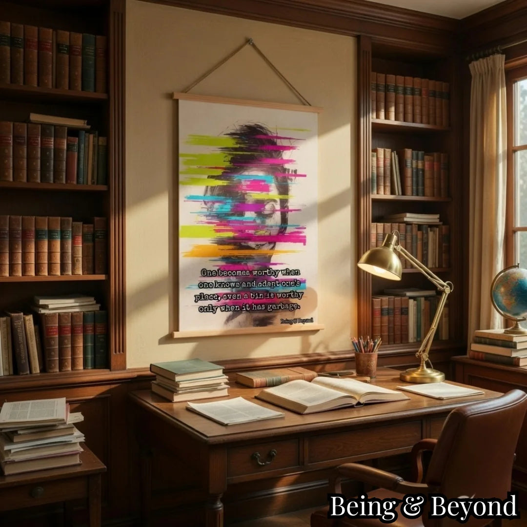 Being & Beyond Poster | Material: Canvas with frame | Size (in inches): Width 12 Height 18 | Code: POS-011