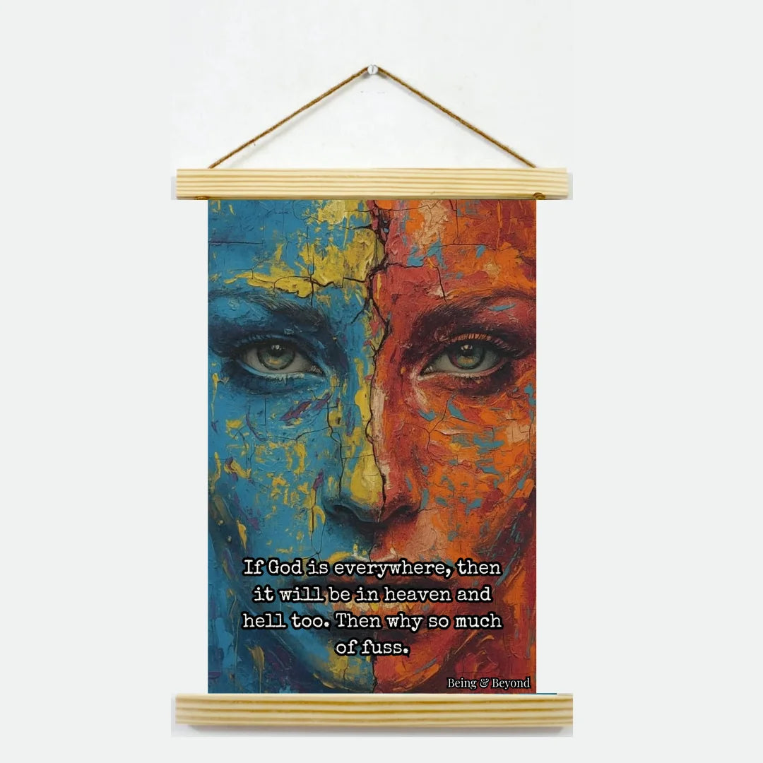 Being & Beyond Poster | Material: Canvas with frame | Size (in inches): Width 12 Height 18 | Code: POS-012