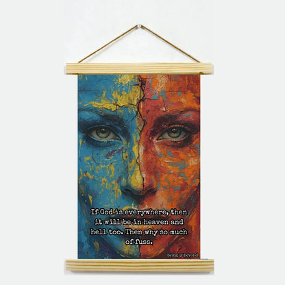 Being & Beyond Poster | Material: Canvas with frame | Size (in inches): Width 12 Height 18 | Code: POS-012