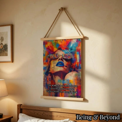 Being & Beyond Poster | Material: Canvas with frame | Size (in inches): Width 12 Height 18 | Code: POS-013