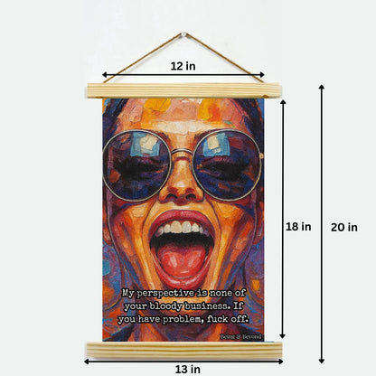 Being & Beyond Poster | Material: Canvas with frame | Size (in inches): Width 12 Height 18 | Code: POS-014