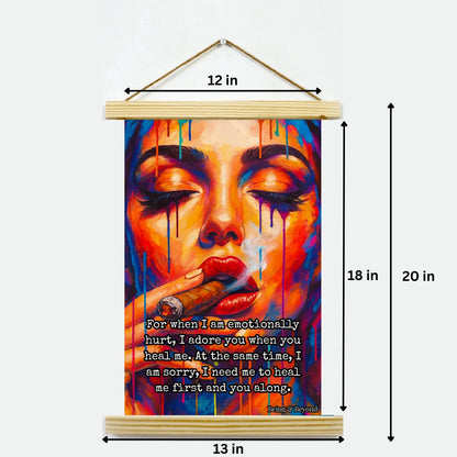 Being & Beyond Poster | Material: Canvas with frame | Size (in inches): Width 12 Height 18 | Code: POS-015
