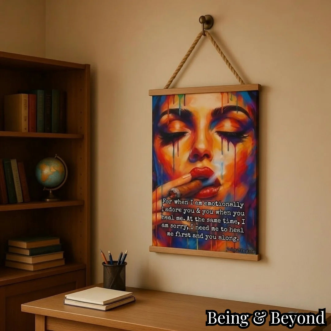 Being & Beyond Poster | Material: Canvas with frame | Size (in inches): Width 12 Height 18 | Code: POS-015