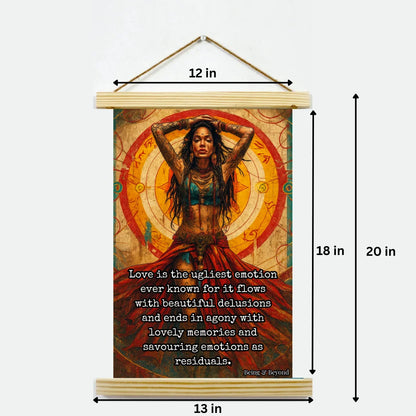 Being & Beyond Poster | Material: Canvas with frame | Size (in inches): Width 12 Height 18 | Code: POS-017