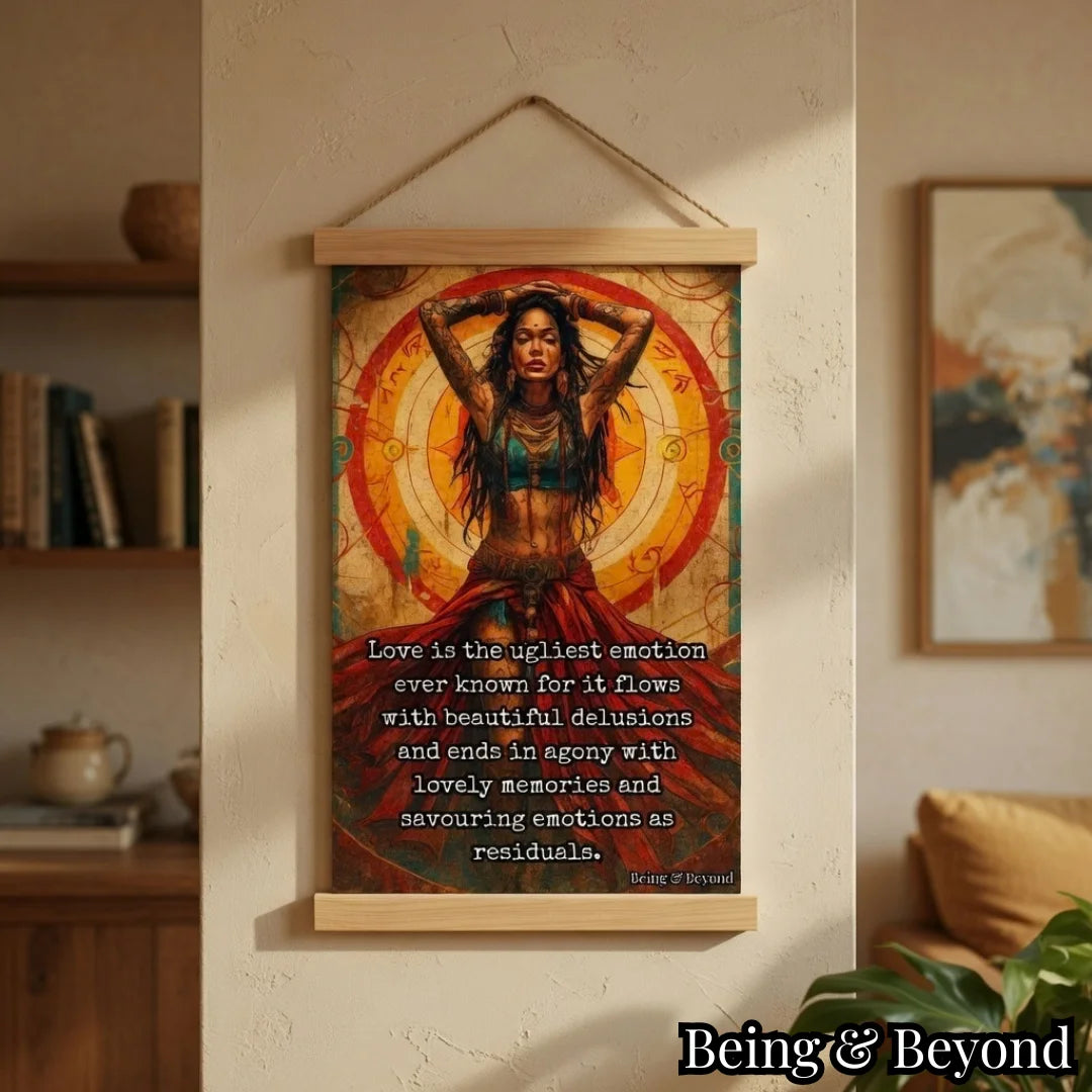 Being & Beyond Poster | Material: Canvas with frame | Size (in inches): Width 12 Height 18 | Code: POS-017