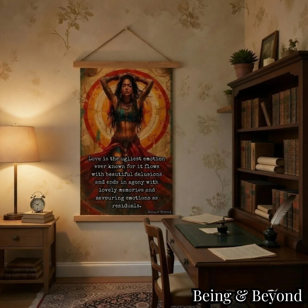 Being & Beyond Poster | Material: Canvas with frame | Size (in inches): Width 12 Height 18 | Code: POS-017