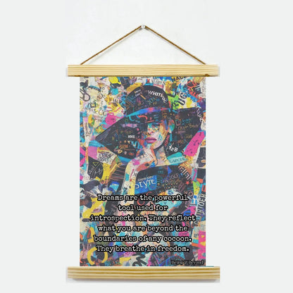 Being & Beyond Poster | Material: Canvas with frame | Size (in inches): Width 12 Height 18 | Code: POS-018