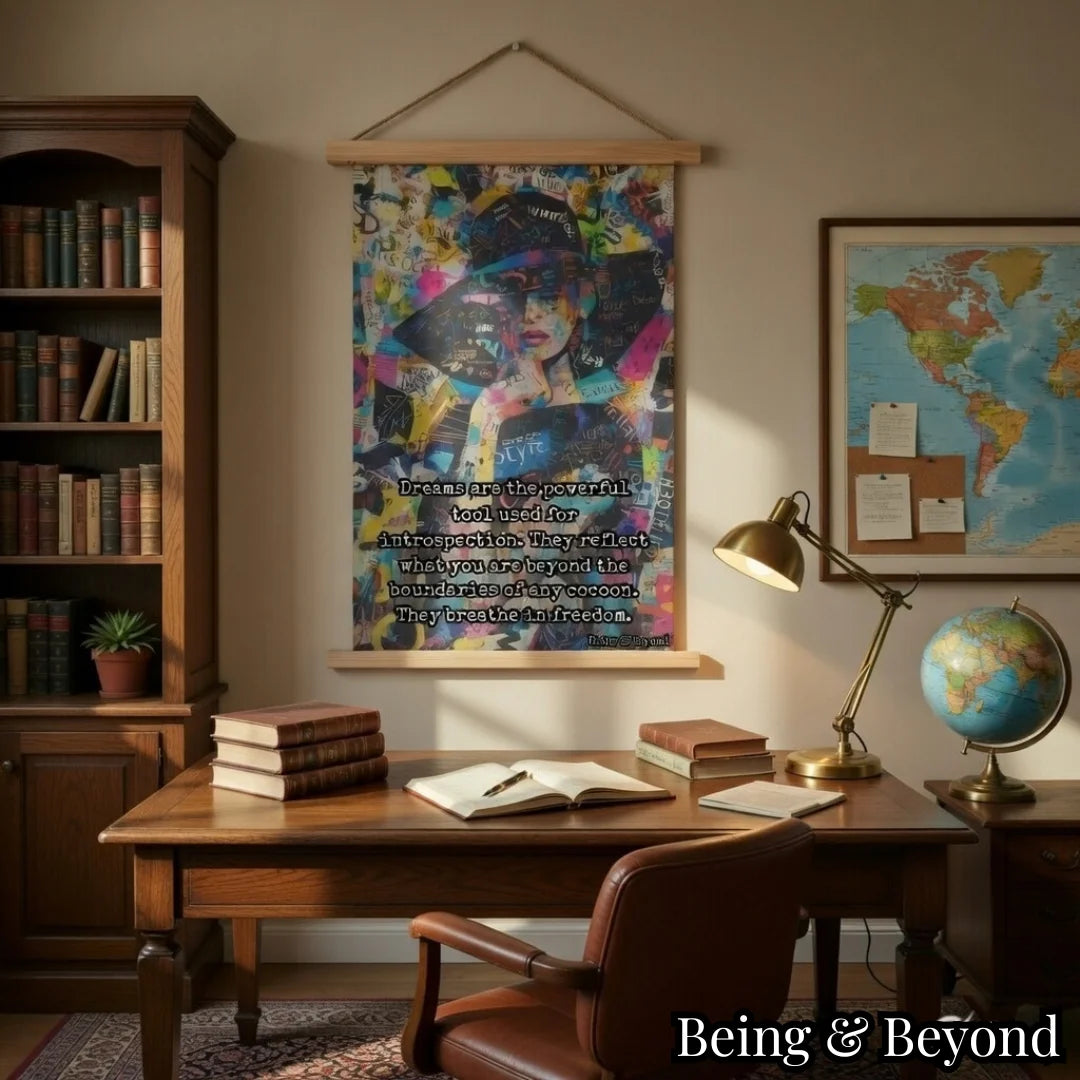 Being & Beyond Poster | Material: Canvas with frame | Size (in inches): Width 12 Height 18 | Code: POS-018