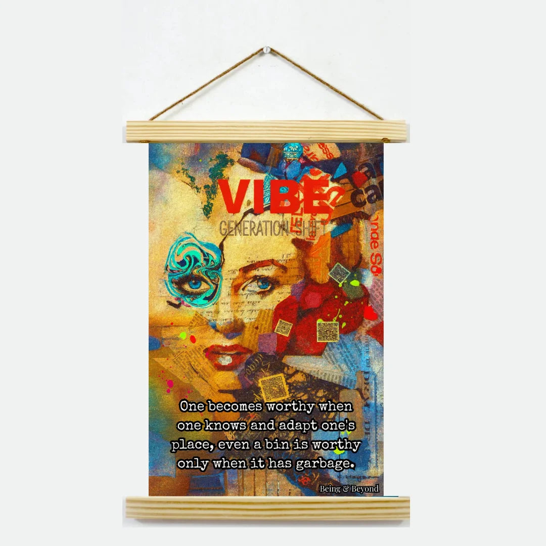 Being & Beyond Poster | Material: Canvas with frame | Size (in inches): Width 12 Height 18 | Code: POS-019