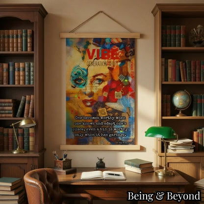 Being & Beyond Poster | Material: Canvas with frame | Size (in inches): Width 12 Height 18 | Code: POS-019