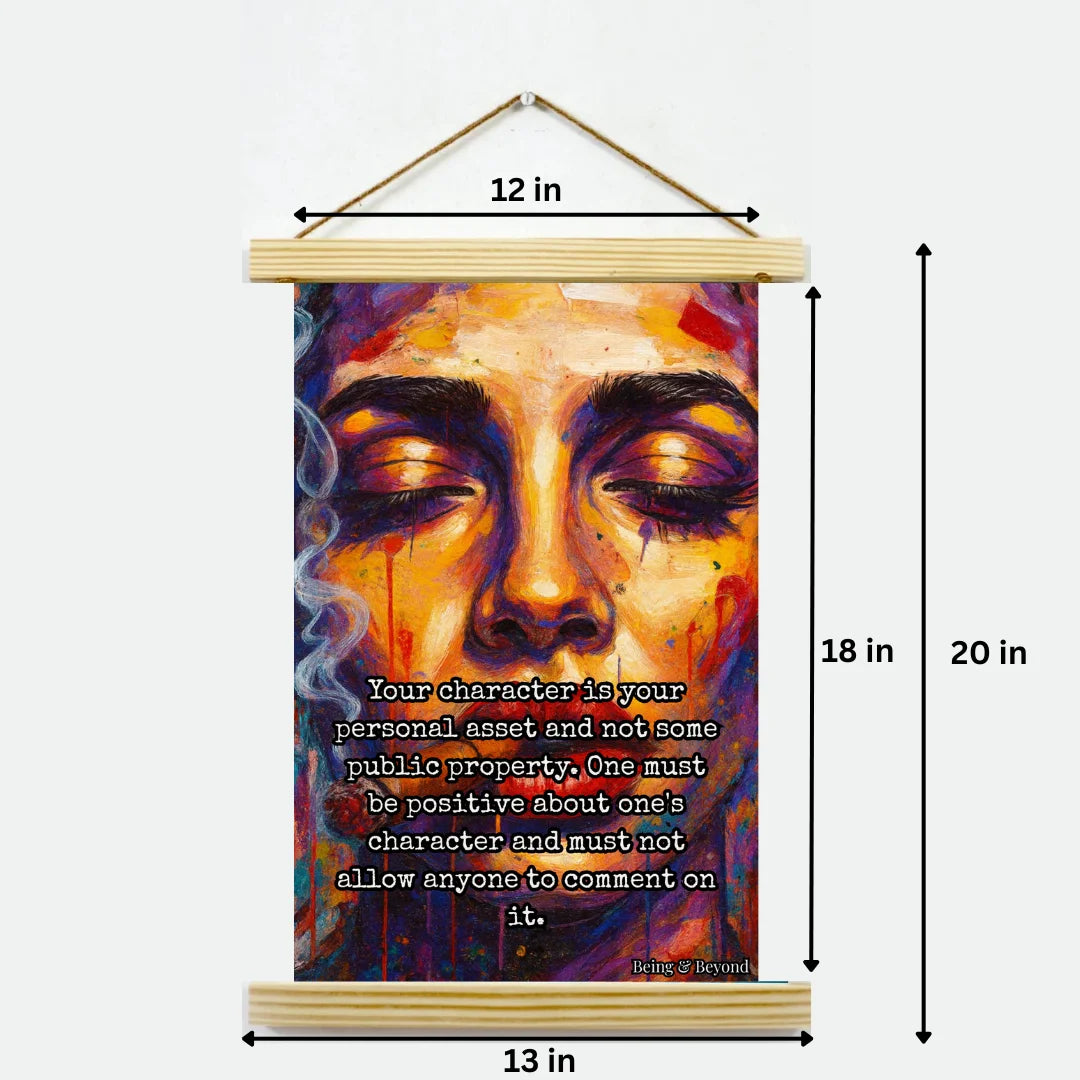 Being & Beyond Poster | Material: Canvas with frame | Size (in inches): Width 12 Height 18 | Code: POS-020