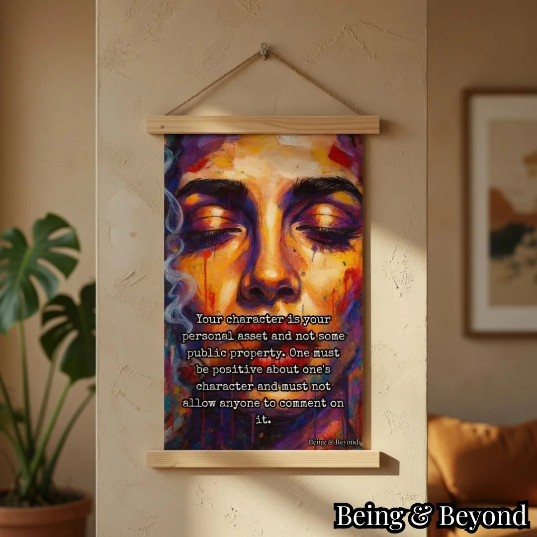 Being & Beyond Poster | Material: Canvas with frame | Size (in inches): Width 12 Height 18 | Code: POS-020