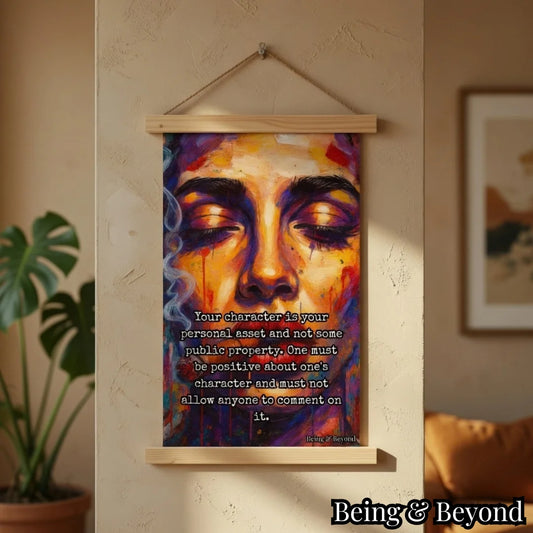 Being & Beyond Poster | Material: Canvas with frame | Size (in inches): Width 12 Height 18 | Code: POS-020