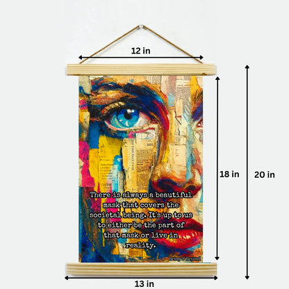 Being & Beyond Poster | Material: Canvas with frame | Size (in inches): Width 12 Height 18 | Code: POS-021