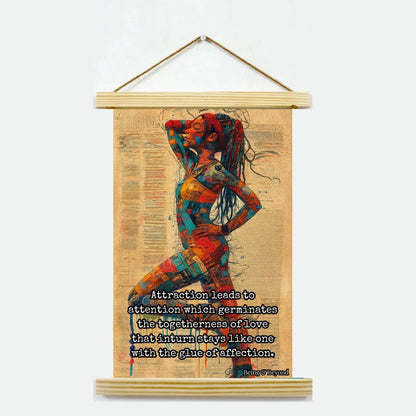 Being & Beyond Poster | Material: Canvas with frame | Size (in inches): Width 12 Height 18 | Code: POS-023
