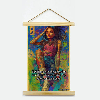 Being & Beyond Poster | Material: Canvas with frame | Size (in inches): Width 12 Height 18 | Code: POS-025