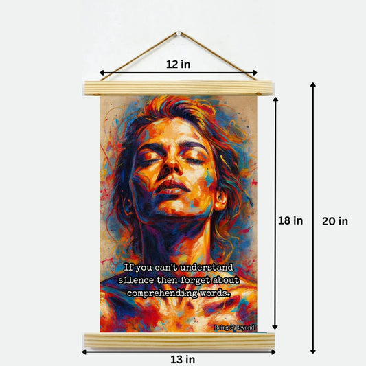 Being & Beyond Poster | Material: Canvas with frame | Size (in inches): Width 12 Height 18 | Code: POS-026