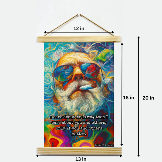 Being & Beyond Poster | Material: Canvas with frame | Size (in inches): Width 12 Height 18 | Code: POS-027
