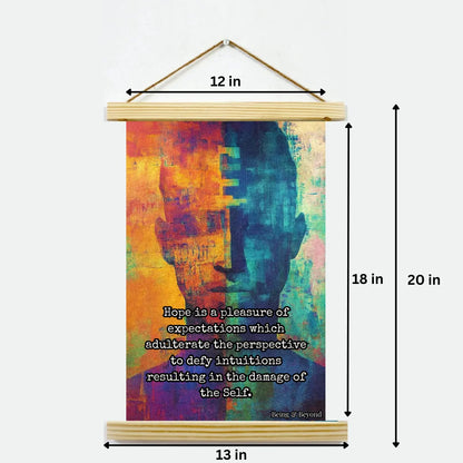 Being & Beyond Poster | Material: Canvas with frame | Size (in inches): Width 12 Height 18 | Code: POS-028