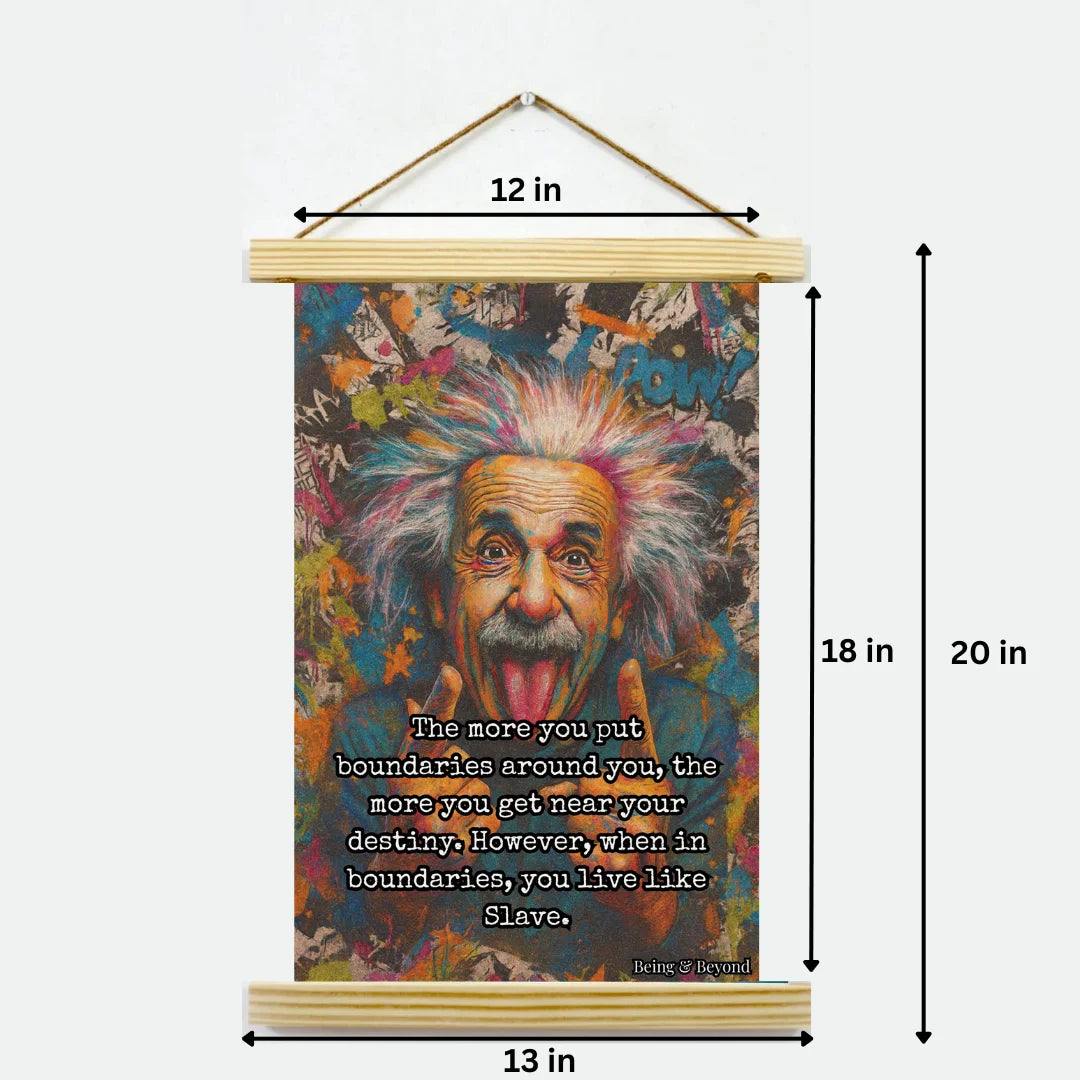 Being & Beyond Poster | Material: Canvas with frame | Size (in inches): Width 12 Height 18 | Code: POS-029