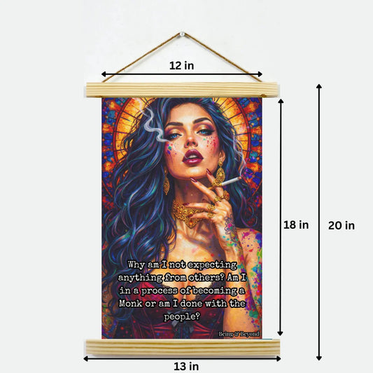 Being & Beyond Poster | Material: Canvas with frame | Size (in inches): Width 12 Height 18 | Code: POS-030