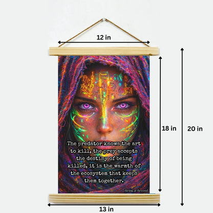 Being & Beyond Poster | Material: Canvas with frame | Size (in inches): Width 12 Height 18 | Code: POS-031